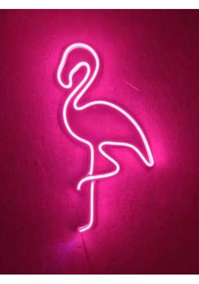 Flamingo Neon Tabela Neon Led Dekoratif Duvar Aydınlatması Neon D