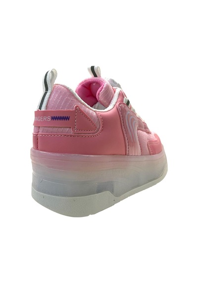 Tuğba Ortopedi 001 Çocuk Işıklı Tekerlekli Sneaker Pembe