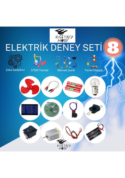 Kutulu, Elektrik Deney Seti - 8 Bilim Seti