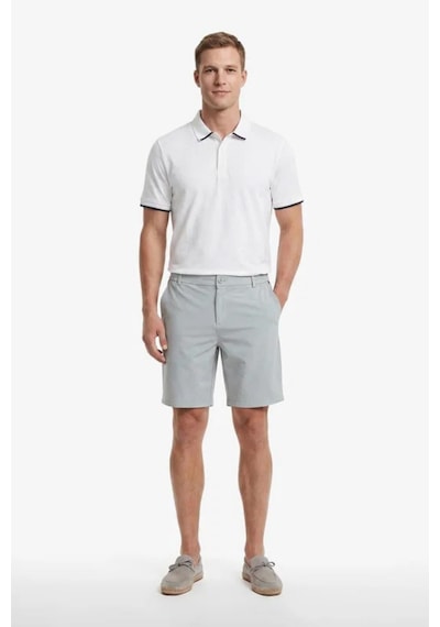 Nautica Erkek Beyaz Regular Fit Pima Cotton Polo Yaka T-shirt-15335