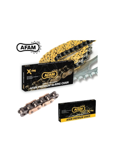 Afam A520-112xsr-g 2017-2023 Kawasaki Versys X300 Uyumlu Zincir Xsr-g Xring Gold Sarı Renk