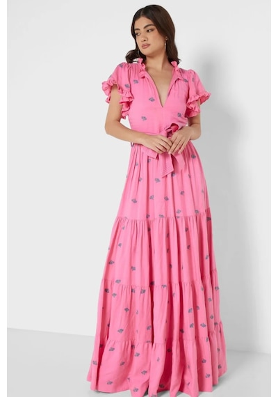 N22yn2064 Nocturne Elbise Pembe