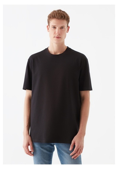 Mavi Kısa Kol Erkek T-shirt Siyah 066249-900 Siyah