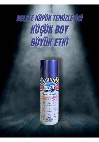 Delete Çok Amaçlı Yağ Kir Leke Çözücü Genel Temizleyici Köpük 200 Ml Tekli