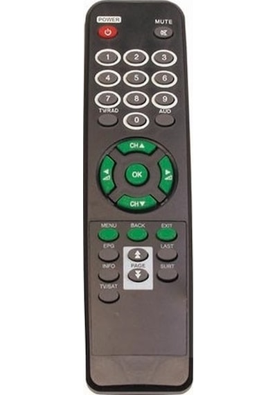 Kyoto 3300-9800 Yeşil Tuşlu Uydu Kumandası