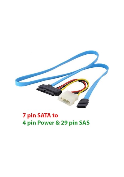 7 Pin Sata Serial Ata To 29pin Sas Sff-8482 Çevirici Kablo 70cm