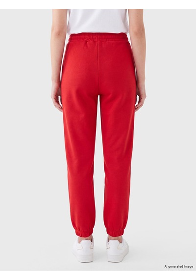 Lcw Everyday Kırmızı Kadın Kalın Jogger Eşofman Altı