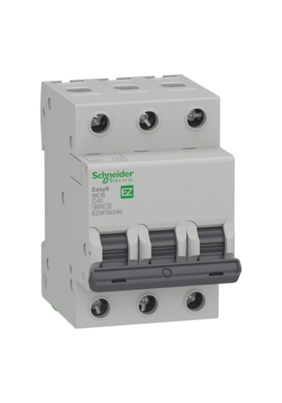 Schneider Ez9f56340 Easy9 Mcb 3p 40a C 6000a 400v Otomatik Sigorta