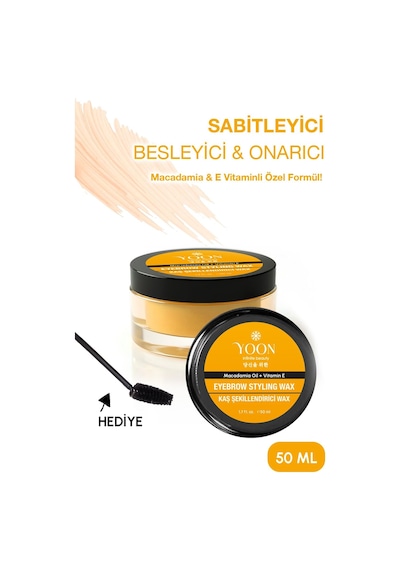 Kaş Sabitleyici Wax Macadamia Yağı & E Vitaminli