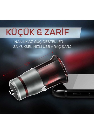 Zore Zr-C304Q Micro Araç Şarj Seti