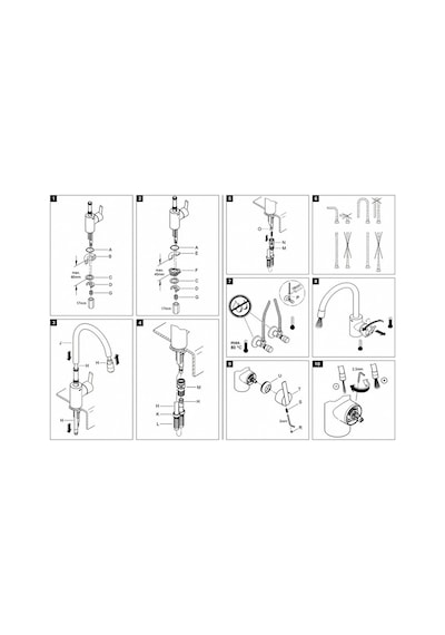 Grohe Feel Tek Kumandalı Eviye Bataryası 32671000 Gümüş