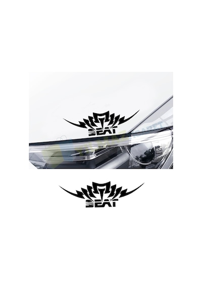 Seat Leon Ibiza Kral Logo Oto Sticker Tampon Çıkartma Yapıştırma