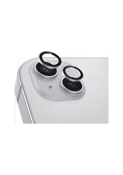 Apple iPhone Uyumlu 13 / 13 Mini İle Uyumlu Kamera Lens Koruyucu Alüminyum Alaşım Çerçeveli Telefon Lensi Temperli Cam Koruma Gümüş Sku: Zeusb0b2s3243n -