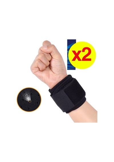 Durastrong Supportive Ayarlanabilir El Spor Bilekliği Bandajı Siyah