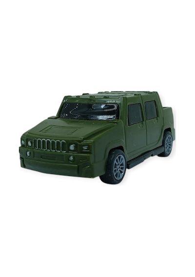 Çek Bırak Arabalar 10 Cm - Yeşil Çift Kabin Pick-up Yeşil