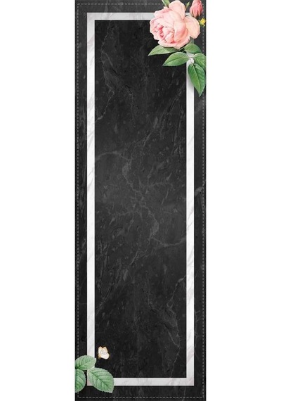 Füme Çiçekli Desen Premium Masa Örtüsü Runner Rnr458n11