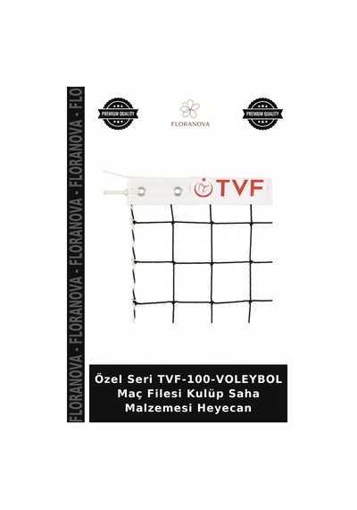 Özel Seri Tvf-100-voleybol Maç Filesi Kulüp Saha Malzemesi Heyecan