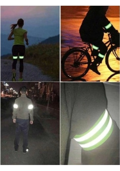 Reflektör Bant Kol Ve Ayak Bilekleri Neon Sarı