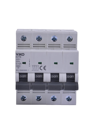 Viko 6vtb-4c125 Otomatik Sigorta 6ka C Tipi 4 Kutup 125a 10