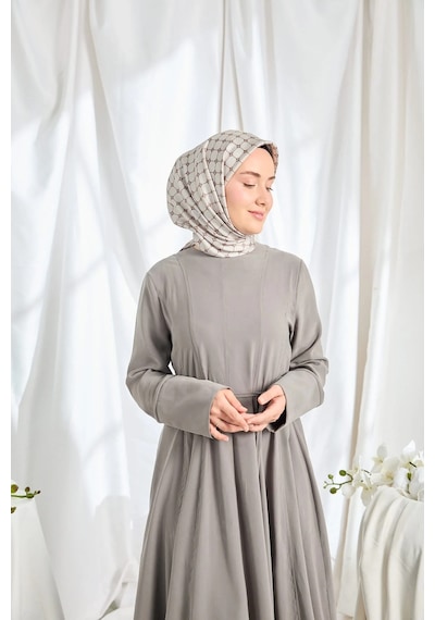 Silk Home %100 Twill İpek Eşarp S539 Kahve-taş