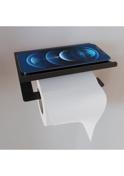 Havluluk Şampuanlık Tuvalet Kağıtlık 3 Lü Set Siyah Siyah