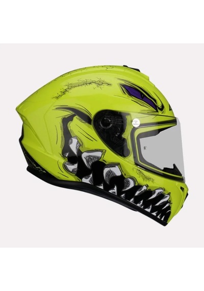 Axxıs Draken Forza Kapalı Motosiklet Kaskı Mat Sarı