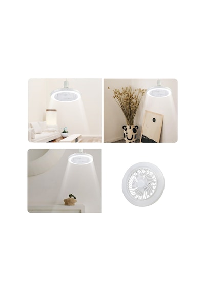 Hallow L6364-2 E27 Led Işıklı Sessiz Tavan Vantilatörü