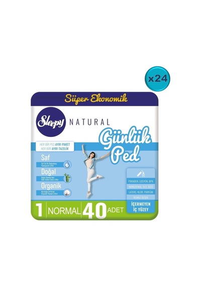 Sleepy Natural Günlük Ped Normal 960 Adet Süper Ekonomik