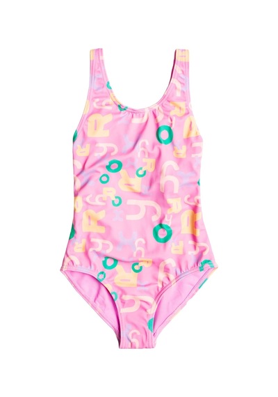 Roxy Funny Bambino One Piece Çocuk Mayo Pembe