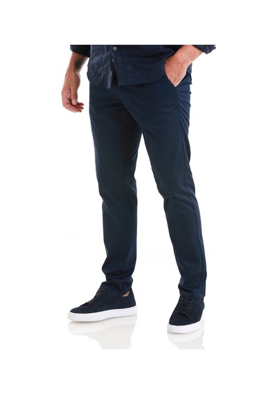 Hatemoğlu Lacivert Regular Fit Düz Yandan Cep Pamuklu Jogger Kanvas Pantolon 29261024c003 005 Lacivert