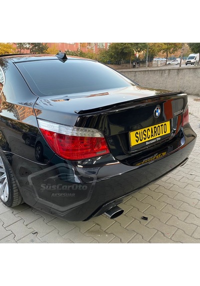 ŞüsCarOto Bmw 5 Serisi E60 2003-2010 Samurai M3 Tip Bagaj Üstü Spoiler Bagaj Çıtası Piano Black Parlak Siyah (00)
