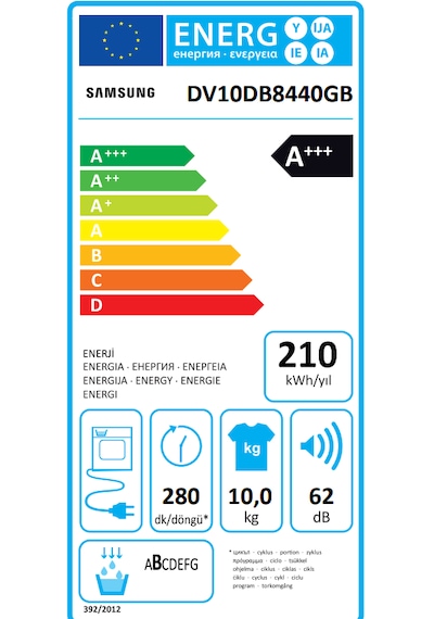Samsung DV10DB8440GBAH 10 KG Isı Pompalı Çamaşır Kurutma Makinesi