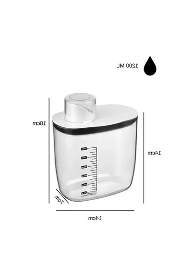 Vakumlu Erzak Saklama Kabı, Siyah Kapaklı, 1300 Ml, Sızdırmaz Açık Bej
