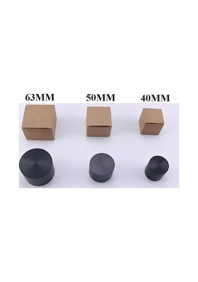 Grınder Parçalayıcı Metal Baharat Öğütücü Herb Spice 4 Katmanlı 40mm / 50mm / 63mm Gumus Grı, 63mm Diğer