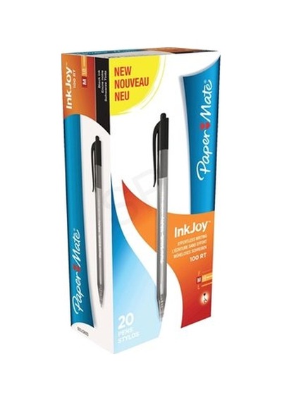 Paper Mate Tükenmez Kalem İnkjoy 100 Rt 1.0 Mm Siyah Basmalı S0957030