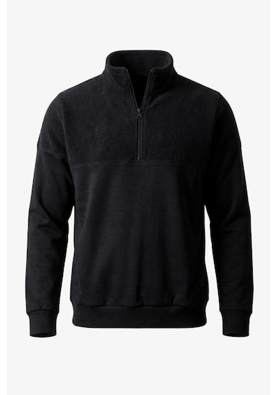 Manta 1/2 Zip Erkek Sweatshirt-31750 siyah