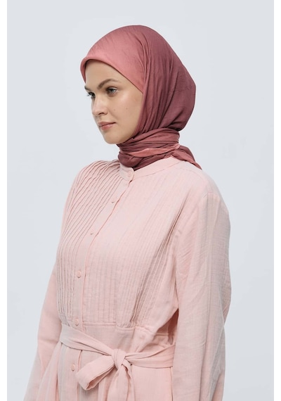 Moda Kaşmir Mirora Desen Bambu Eşarp Gül Kurusu