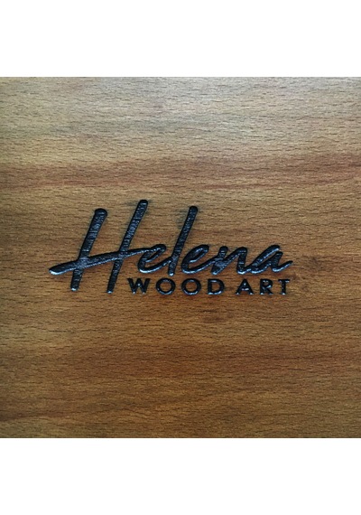 Helena Wood Art El Yapımı Masif Ahşap Sedefli Satranç Tablası 59 x 59 CM