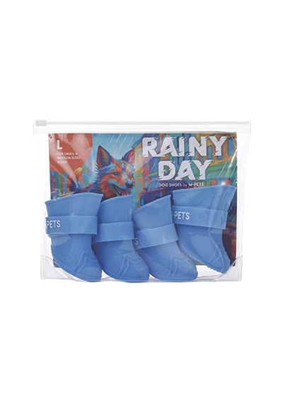 M-pets Rainy Day Köpek Ayakkabısı Mavi Large 5x3,8 Cm 244-54040.04