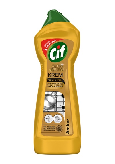 Cif Krem Altın Işıltısı Yüzey Temizleyici Amber750 Ml 5 Adet Diğer