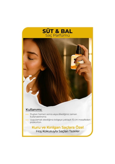 Saç Parfümü Süt Bal 100ml