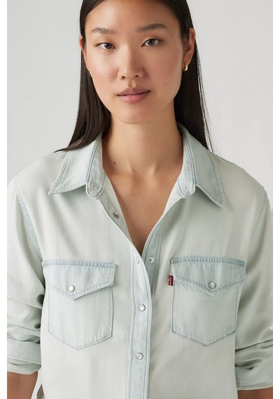 Levi's Bayan Kot Gömlek 16786-0099 Mavi Mavi