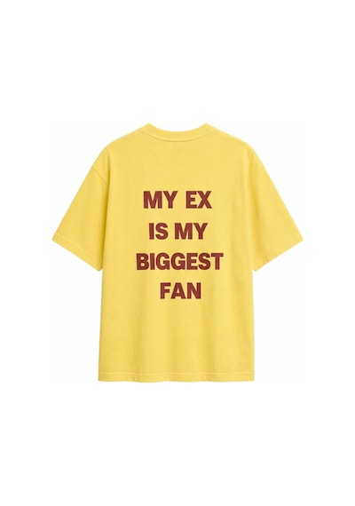 Zaee Ex Fan Oversize Tişört Sarı