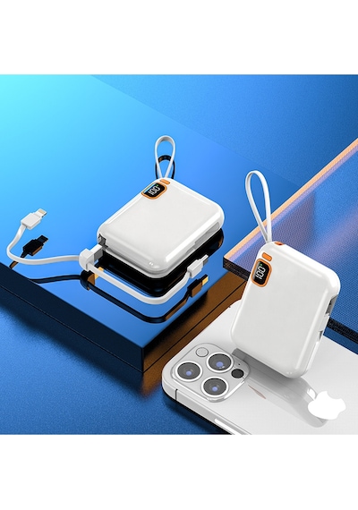 Ixtech Ix-pb024 10.000 Mah Powerbank Kablosuz Şarj Cihazı 22.5w Beyaz Beyaz