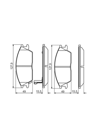 Hyundai Getz 1.5Crdi 2003-2009 Bosch Ön Balata