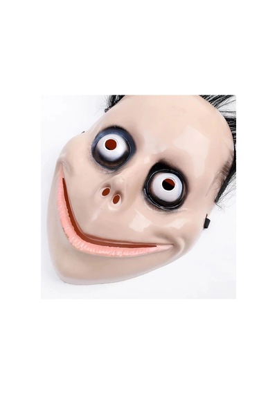 Korkunç Ürpertici Uzun Saçlı Momo Maskesi 24x16 Cm Bx40 Diğer