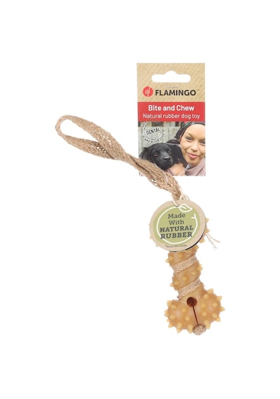 Flamingo Guma İp Sarılı Kemik Oyuncak