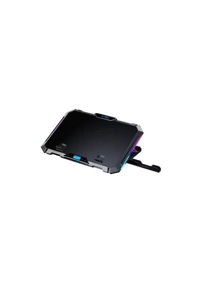 Vortex 8x Fan - 10 Mod Rgb - Lcd Ekran - Fan Ve Yükseklik Kademeli 2x Usb Notebook Soğutucu