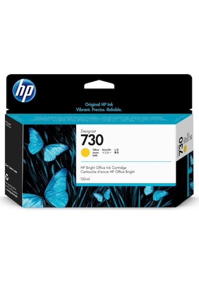 HP 730 P2V64A Mürekkep Kartuş Sarı 130 ML