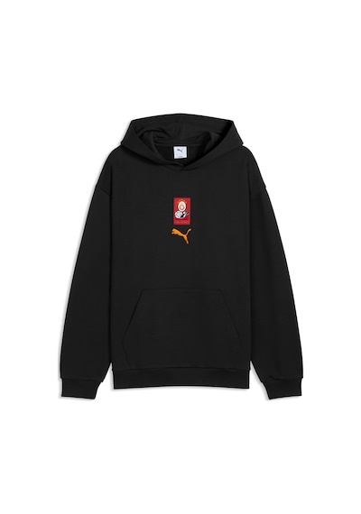 Puma Galatasaray Ftblculture Erkek Geniş Kesim Kapüşonlu Sweatshırt 786848 03 Siyah